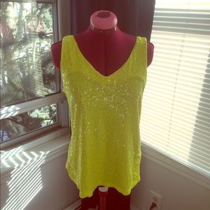 Yellow J. Crew Party Tank